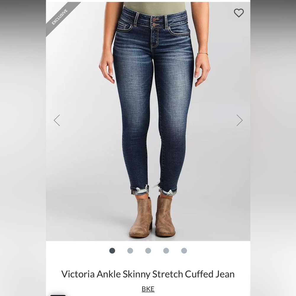 Women’s BKE Victoria Mid-Rise Ankle Skinny Jeans